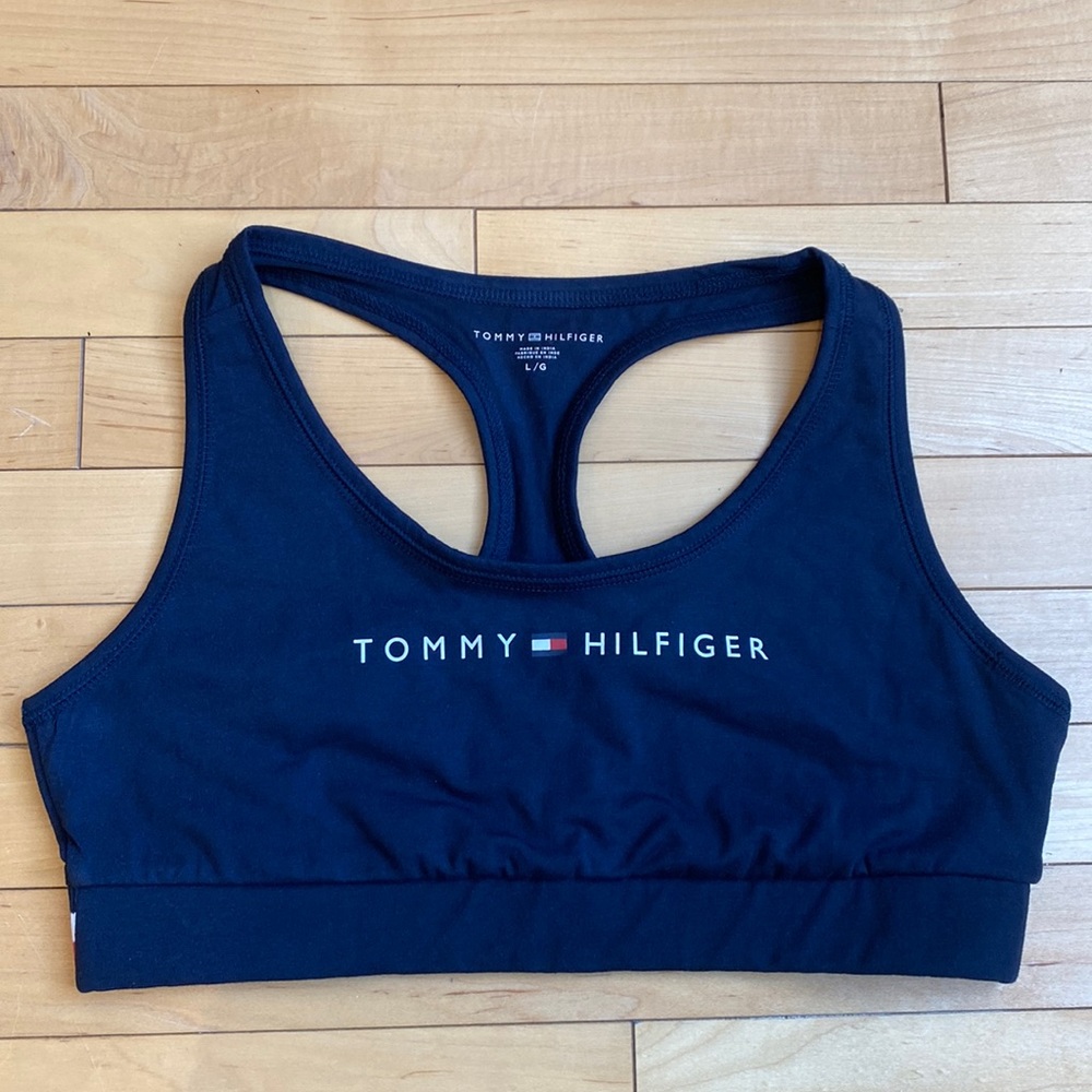 Tommy Hilfiger Navy Racerback Bralette